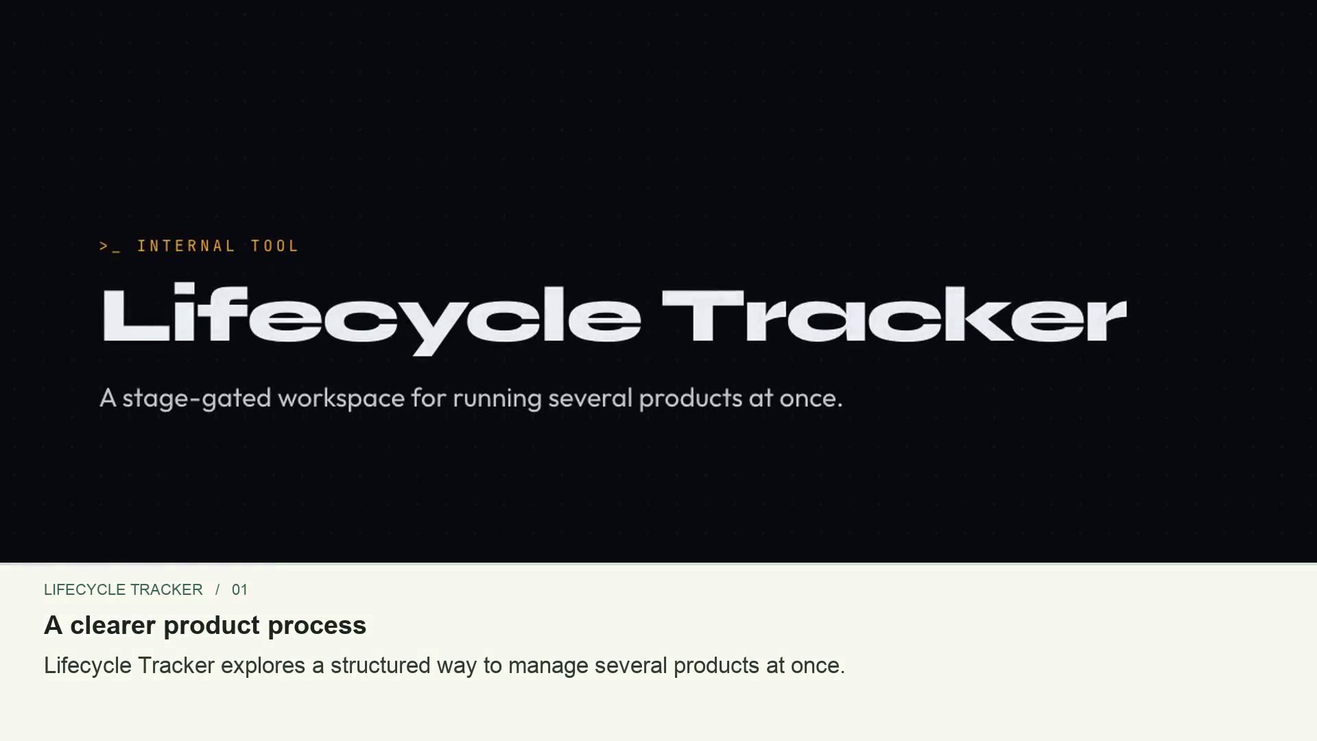 Lifecycle Tracker interface
