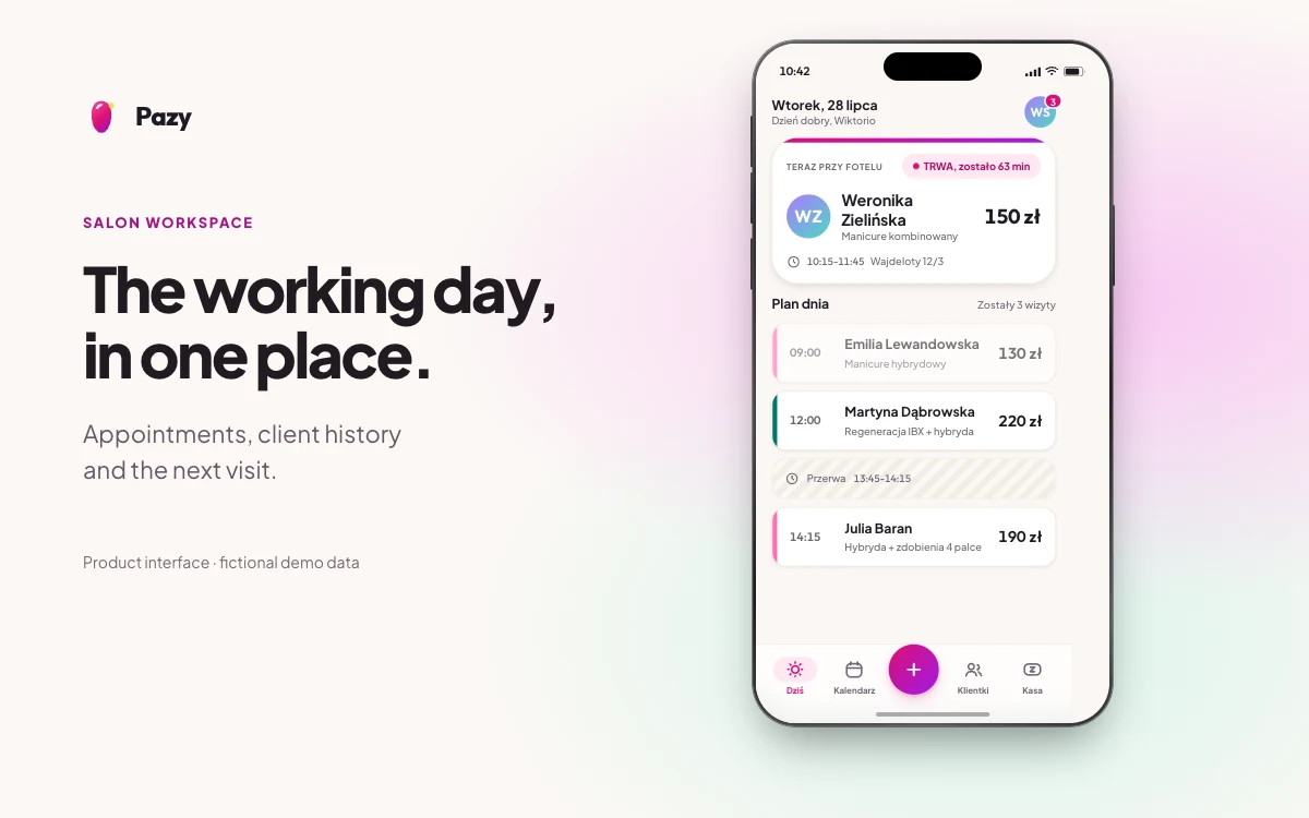 Pazy interface preview