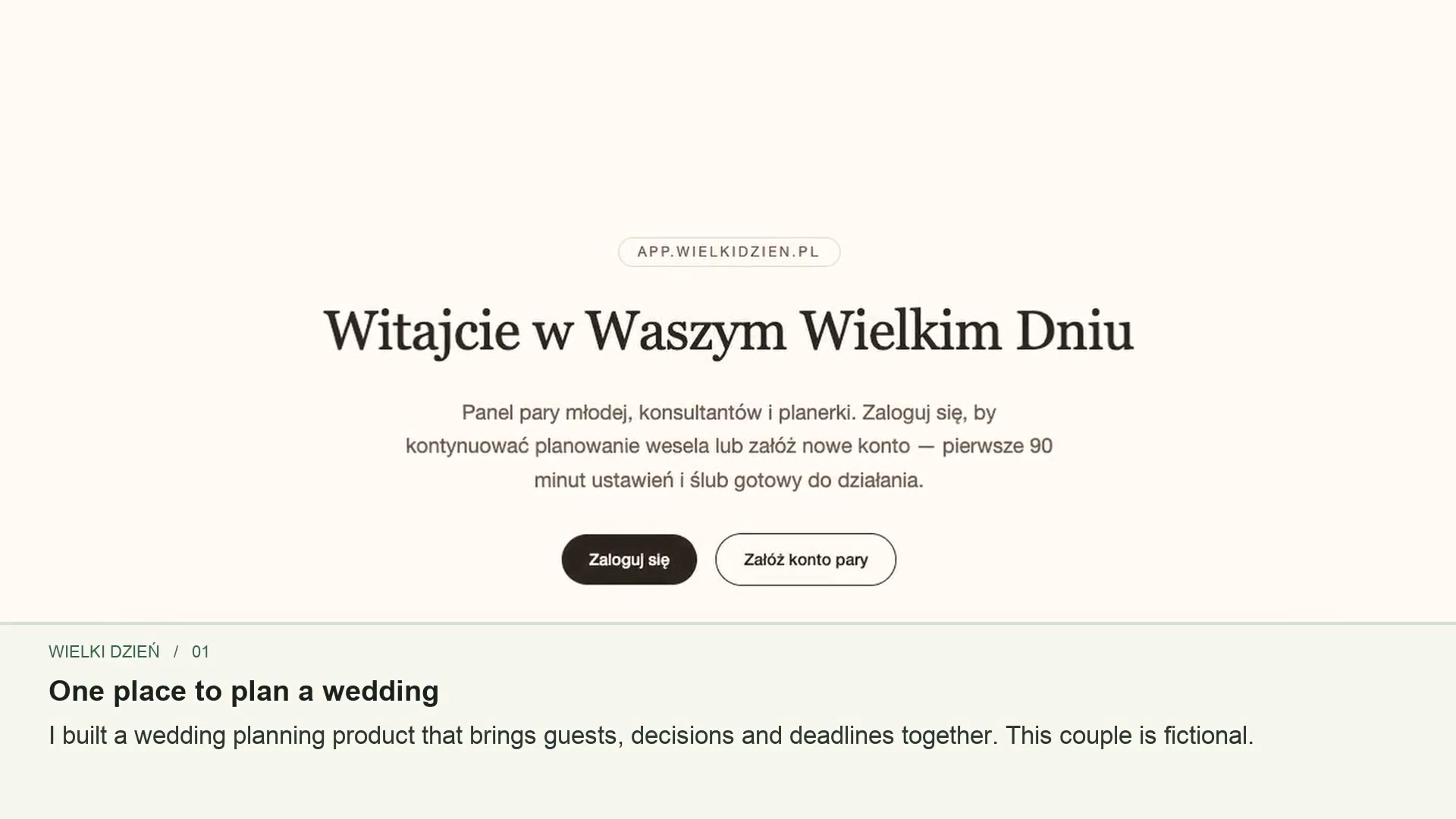Wielki Dzień interface